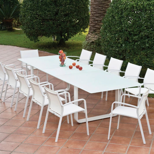 Gallis Stackable Armchair - White | White