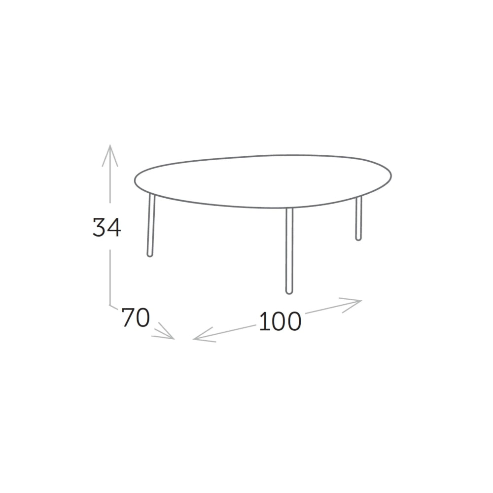 Round Coffee Table - White