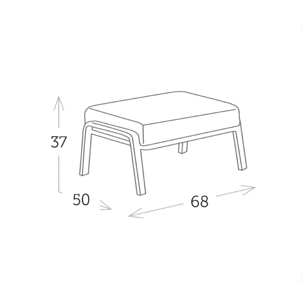 Dandy Footstool - Charcoal|Grey