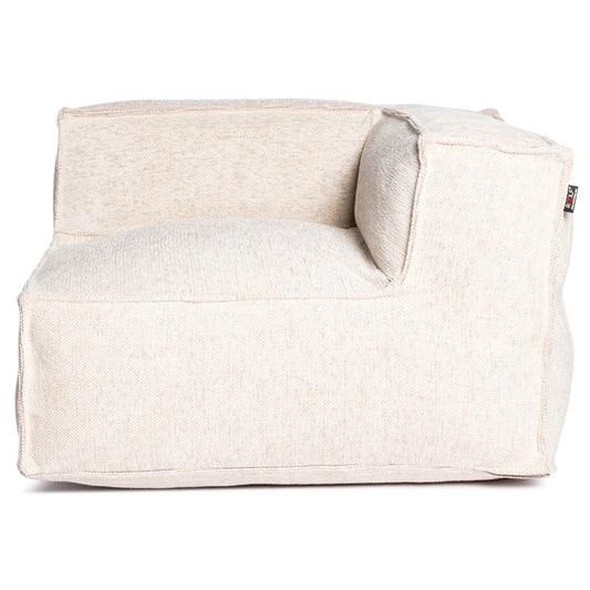 Silky Corner Seat Pouf - Beige