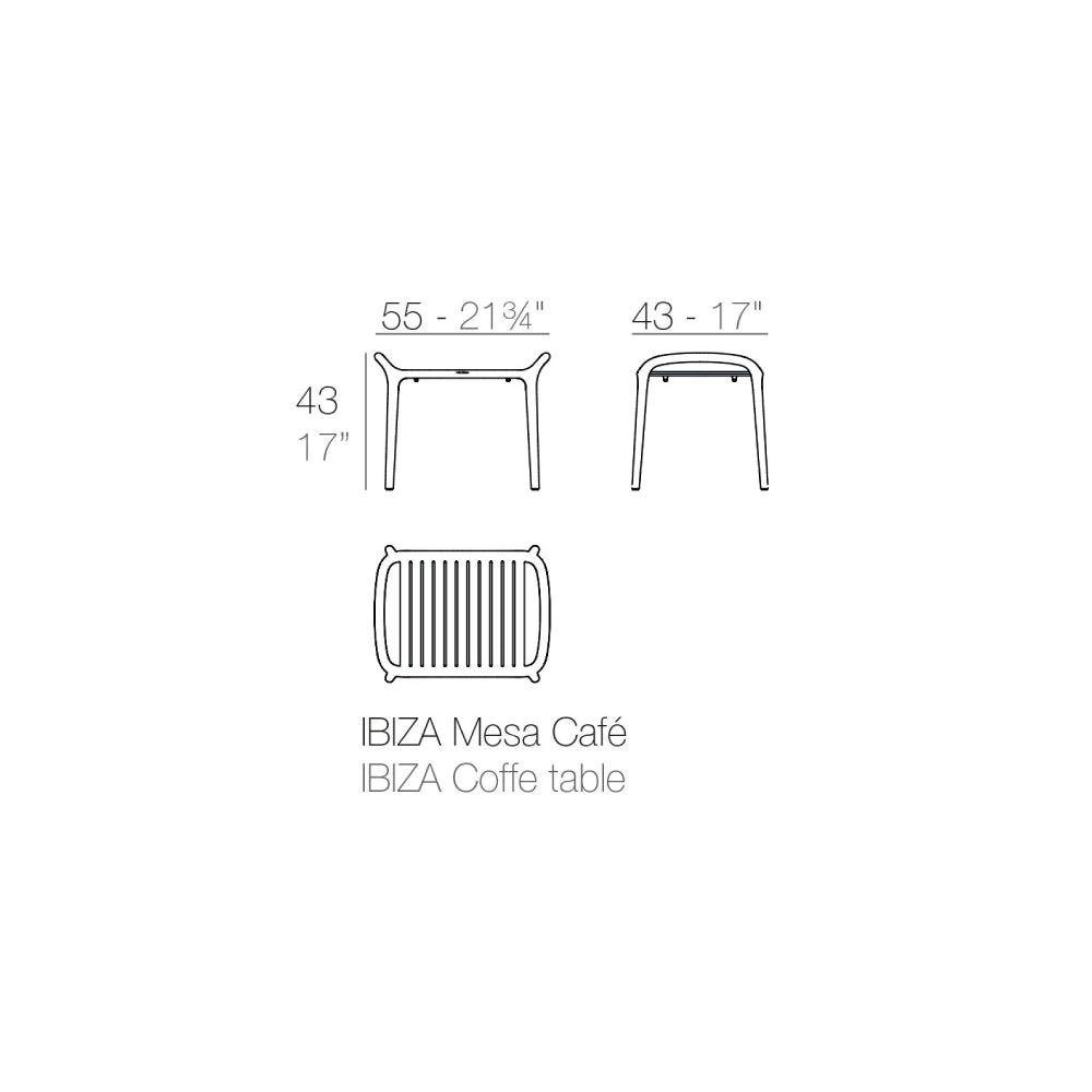 Ibiza Side Table - White
