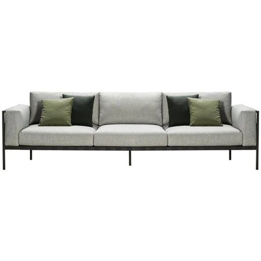Natal Alu 3-Seater Sofa - Wengé