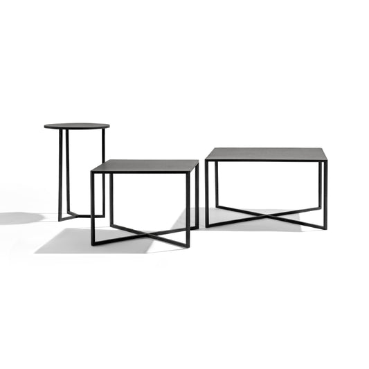 Natal Alu X Square Side Table - Wengé
