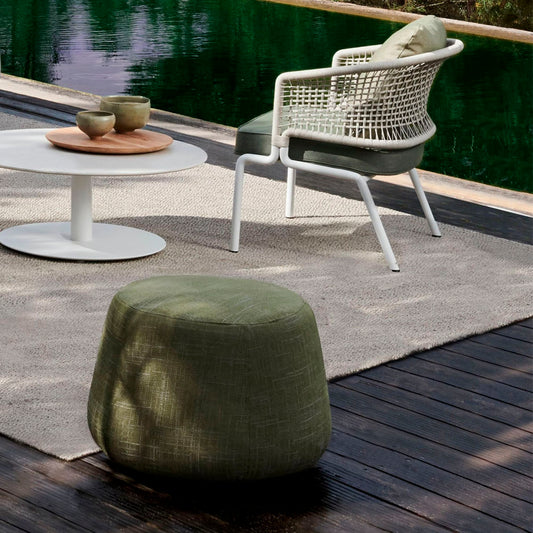 Nomad Pouf Diam. 61 cm - Natté Leaf