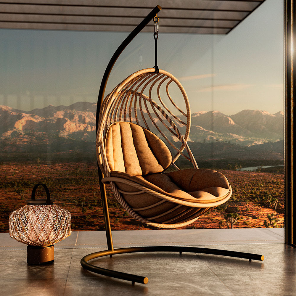 Kida Hanging Lounge Chair with Base - Ease Touch