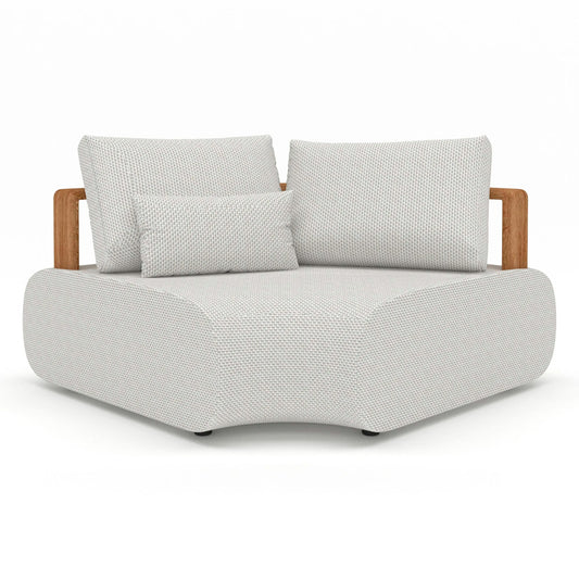 Pace Modular L-Sofa – Teak Natural | Siesta Taupe