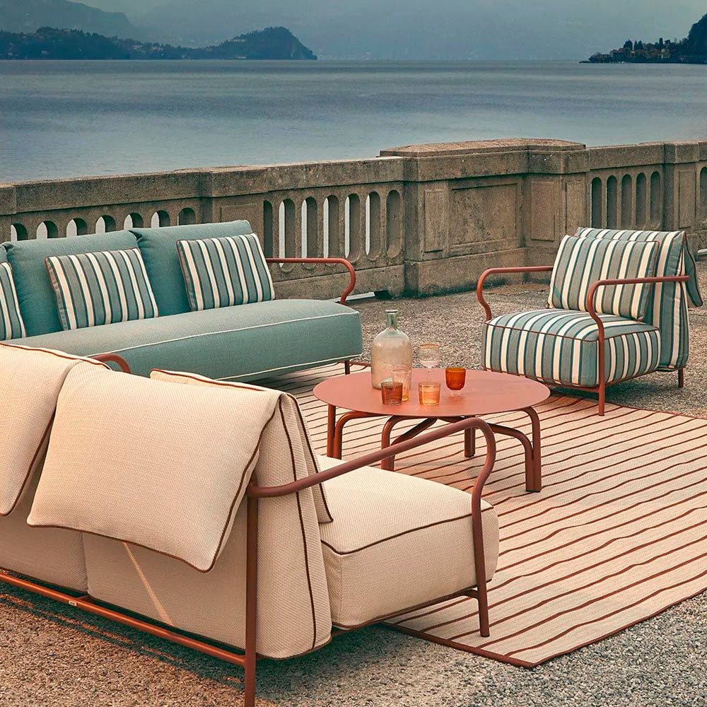 Salò 3-Seater Sofa with Seat and Backrest Cushion