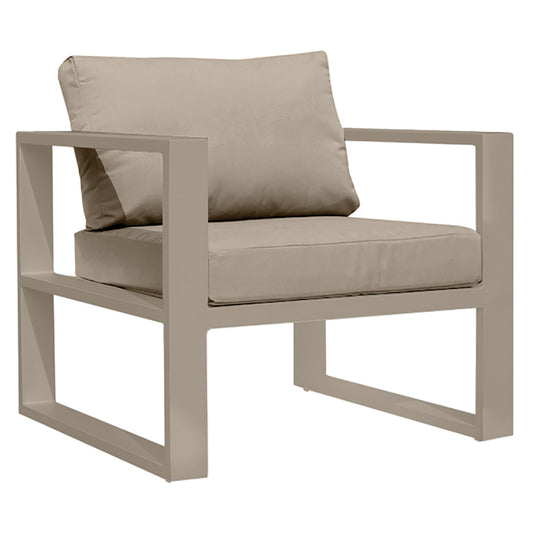 Belluno Armchair with Cushions - Champagne khaki