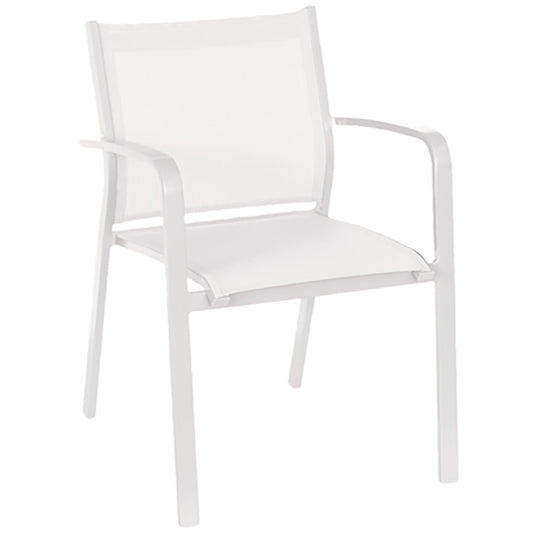 Gallis Stackable Armchair - White | White