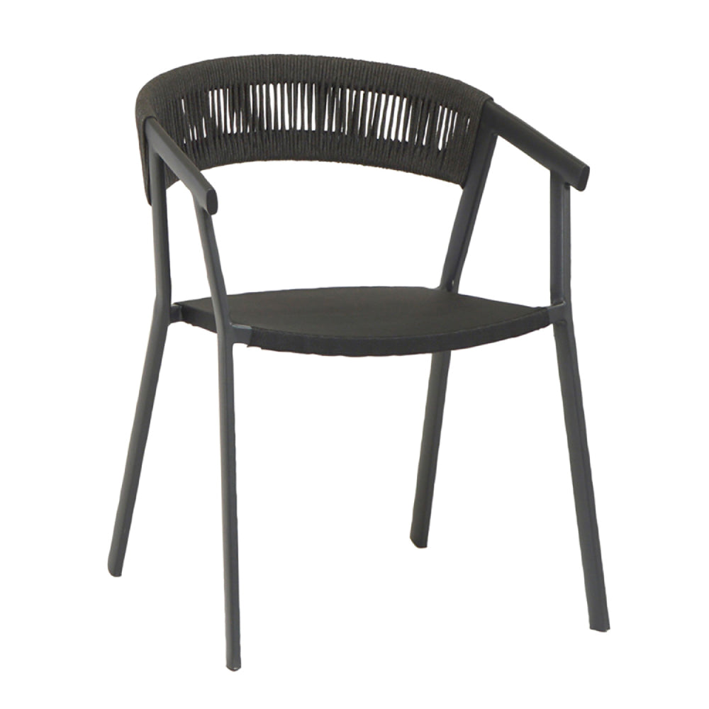 Auto Stackable Armchair - Charcoal black