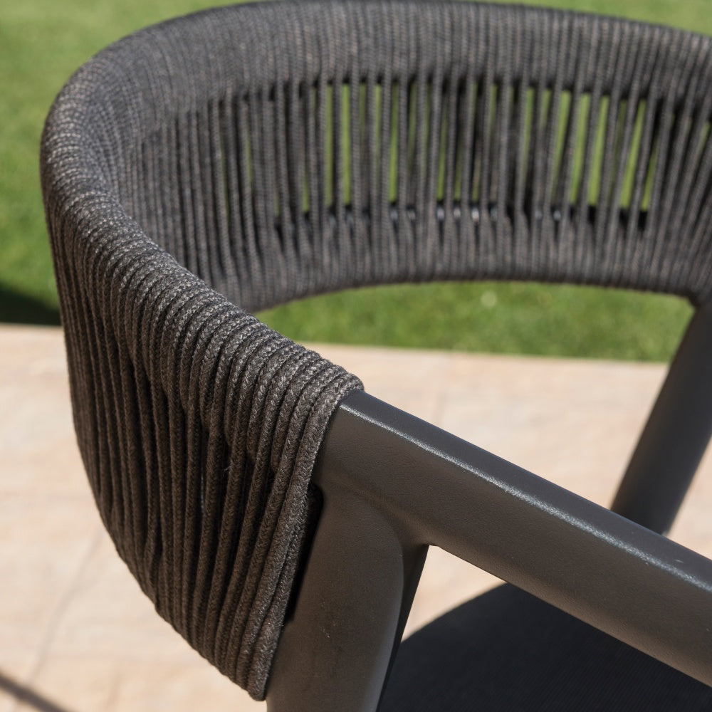 Auto Stackable Armchair - Charcoal black