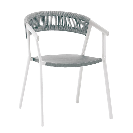 Auto Stackable Armchair - White | Silverblack