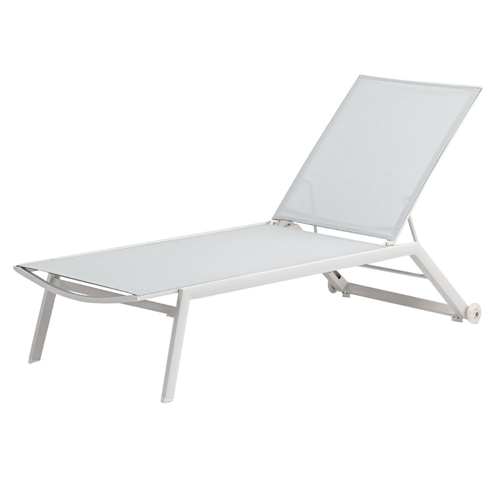 Cannes Stackable Sunloungers - White|white