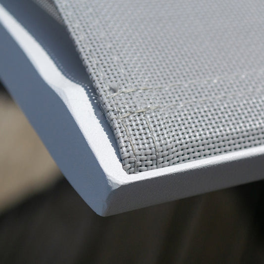 Cannes Stackable Sunloungers - White|white
