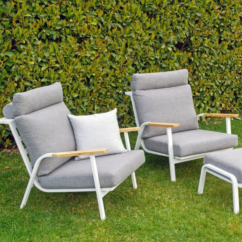 Dandy Armchair - White|Grey