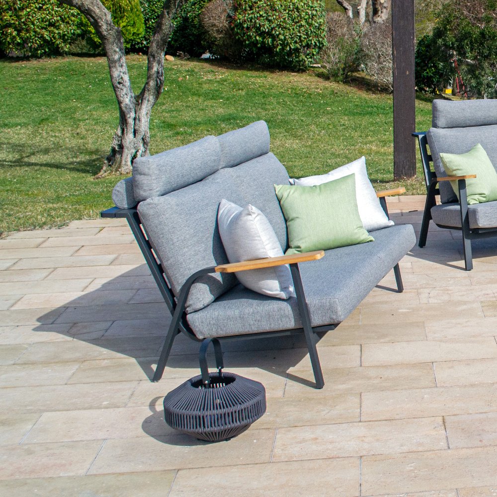 Dandy 2 Seat Sofa - Charcoal gray