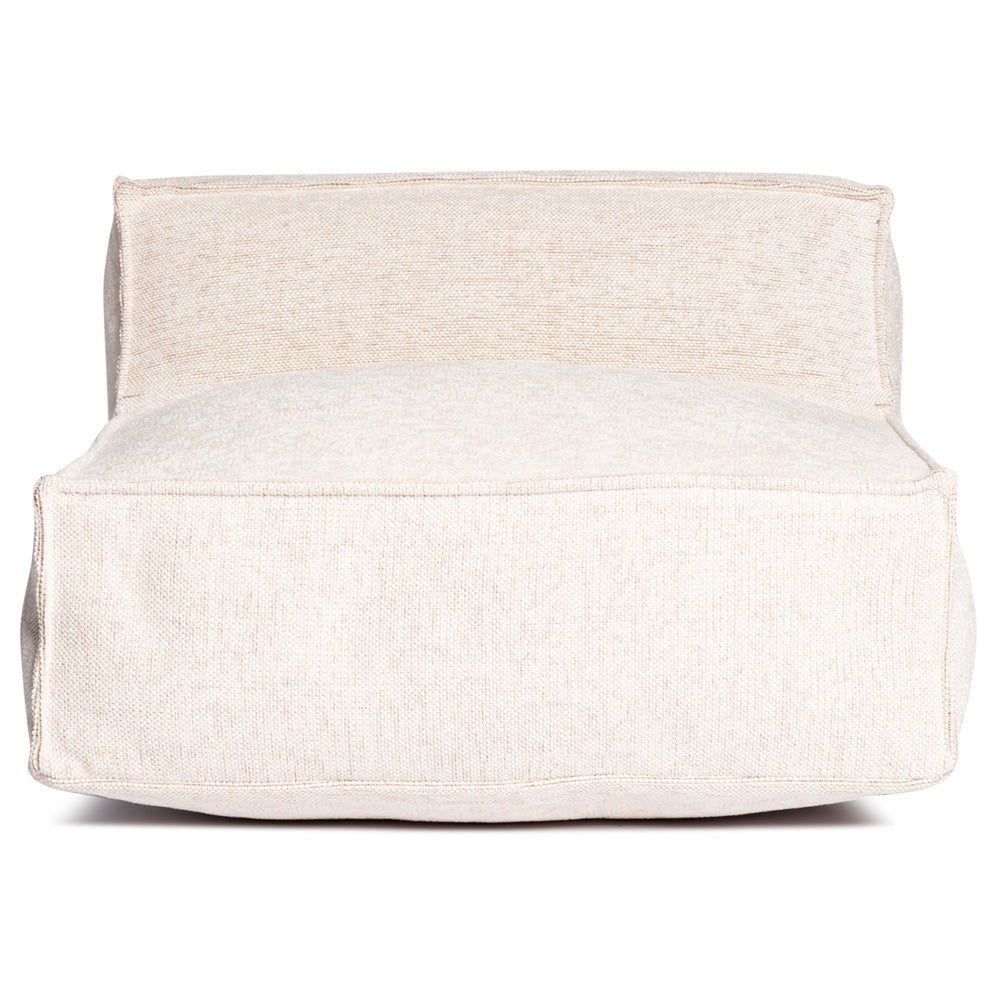Silky Single Seat Pouf - Beige