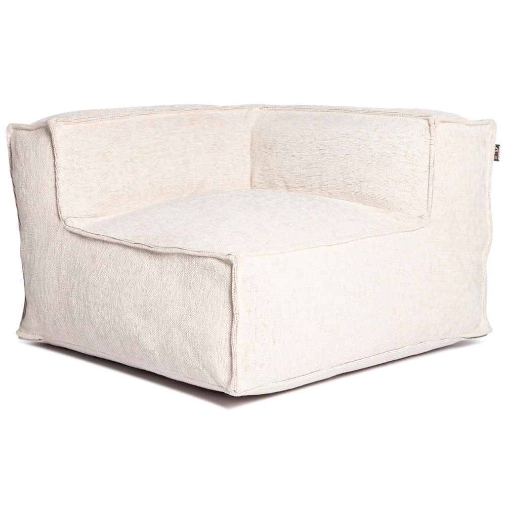 Silky Corner Seat Pouf - Beige