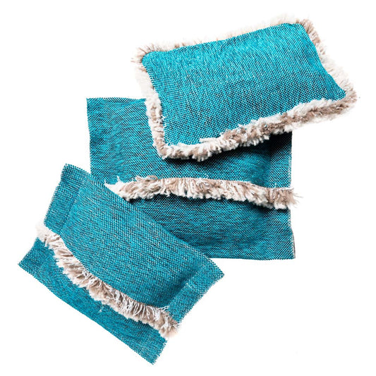 Silky Cushion - Azure