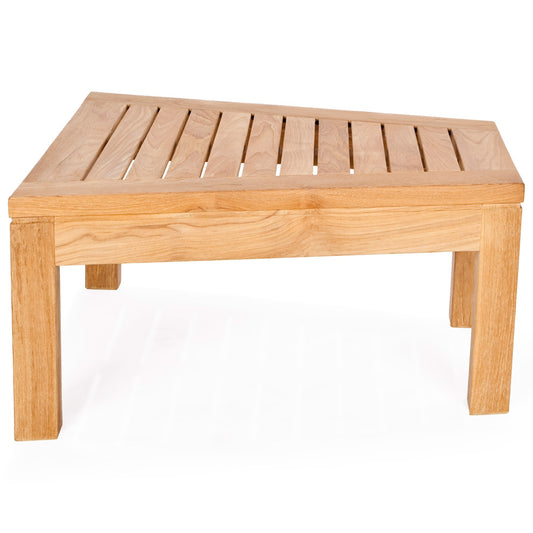 Dotty Teak Triangle Table