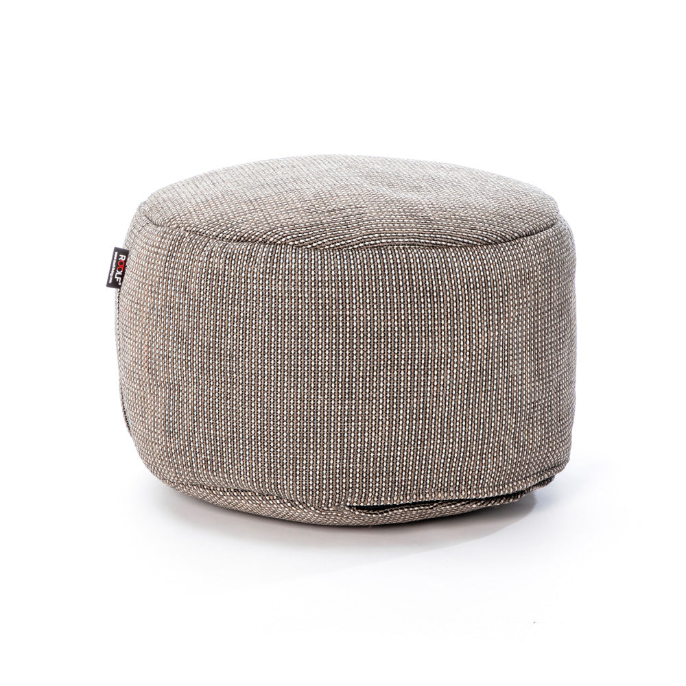 Dotty Round Pouf  - Grey