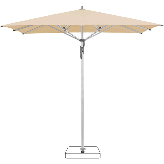 Fortello Parasol 350x350 cm - Ecru