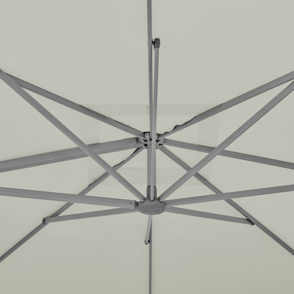 Varioflex Parasol 330x270 cm - Light grey