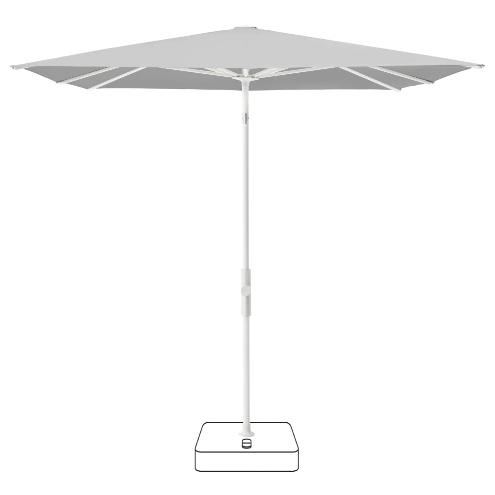 Twist Parasol 240x240 cm - Granite