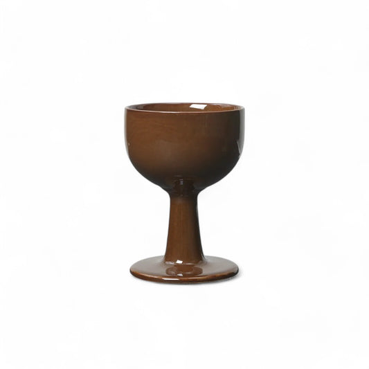 Floccula Wine Glass - Dark Brown