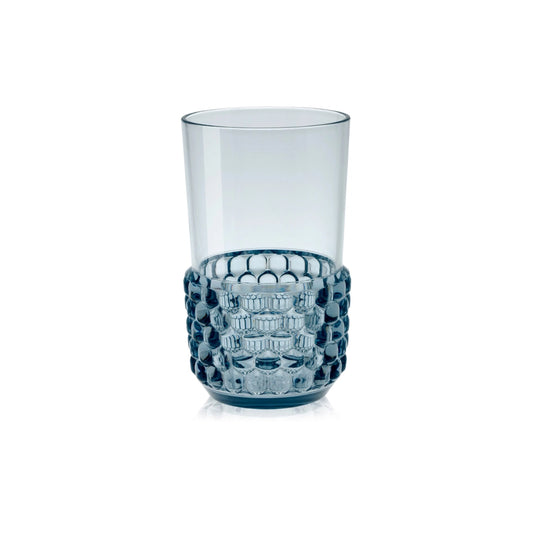 Jellies Family Long Drink Crystal Glass - Light Blue