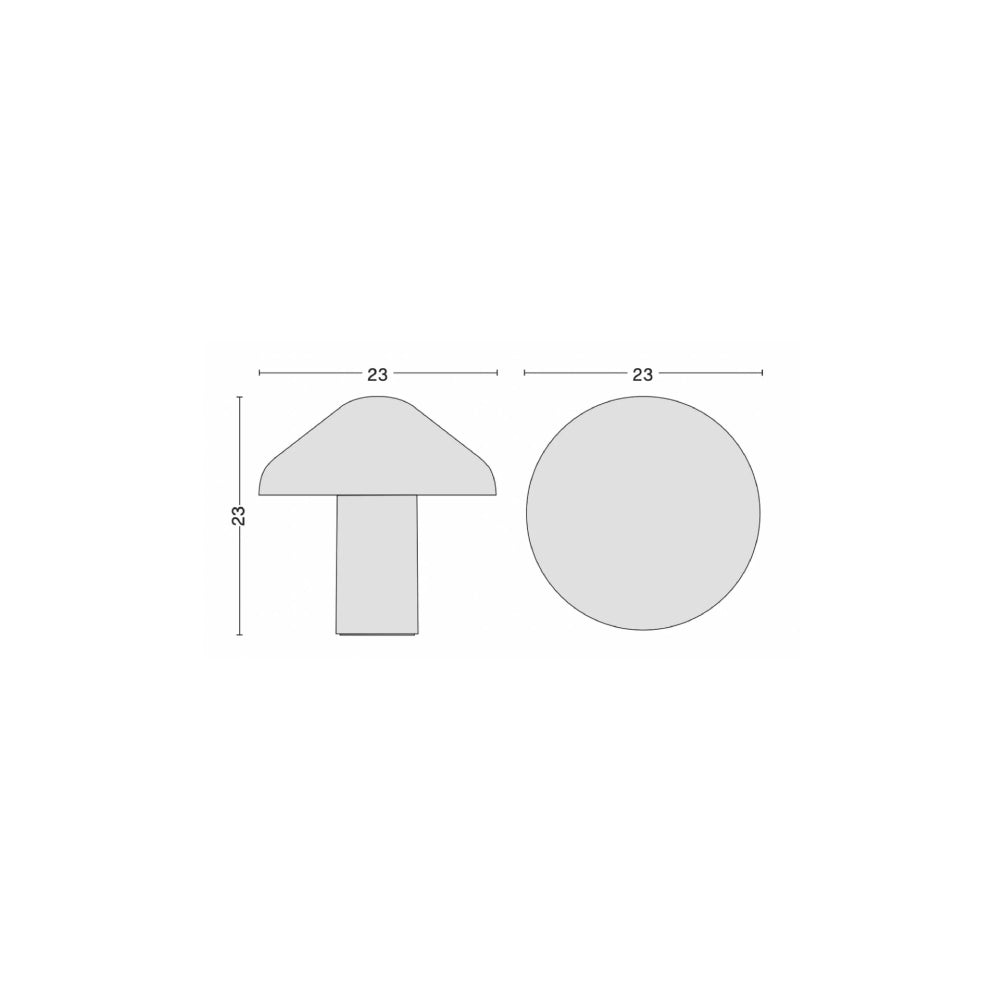 Pao Portable Lamp - Cool grey