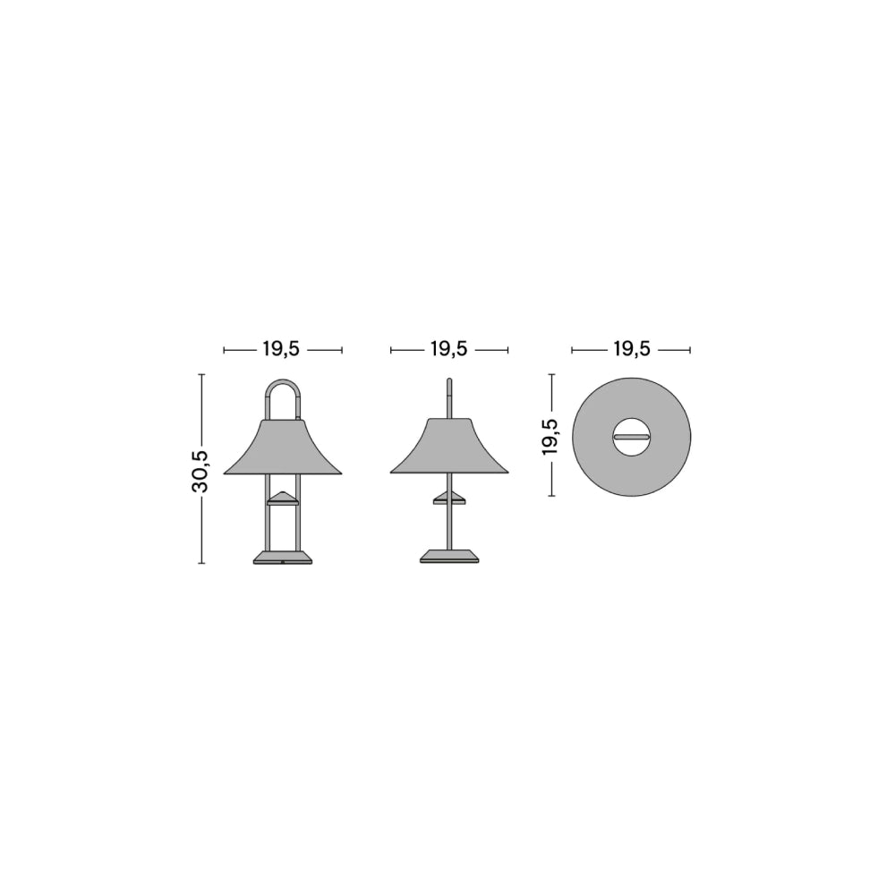 Mousqueton Portable Lamp - Iron red