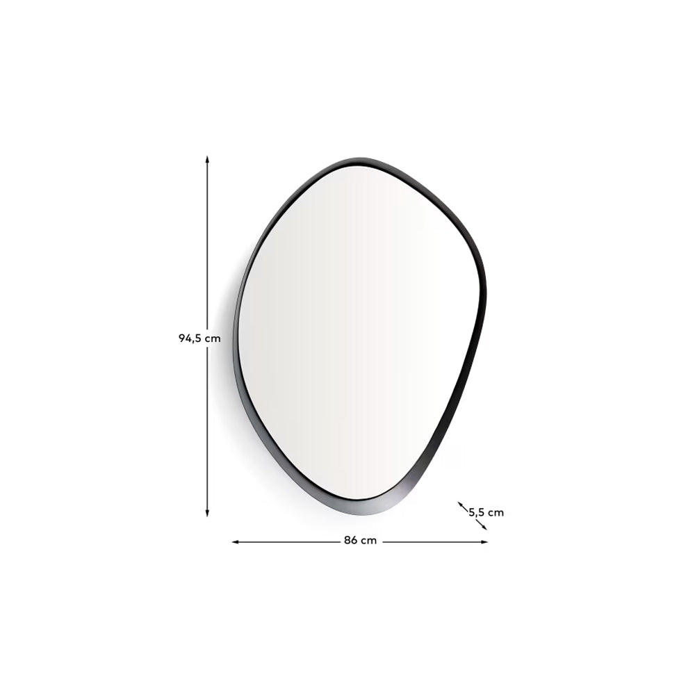 Tebel Black Metal Mirror 93.5 cm