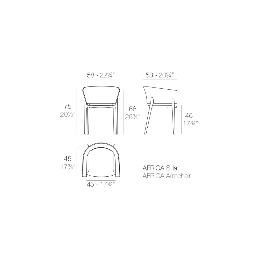Africa Armchair - Black