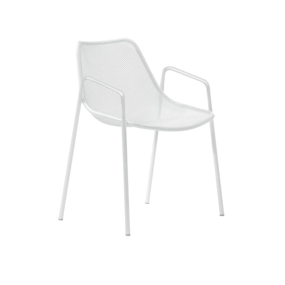Round Armchair - Matt White