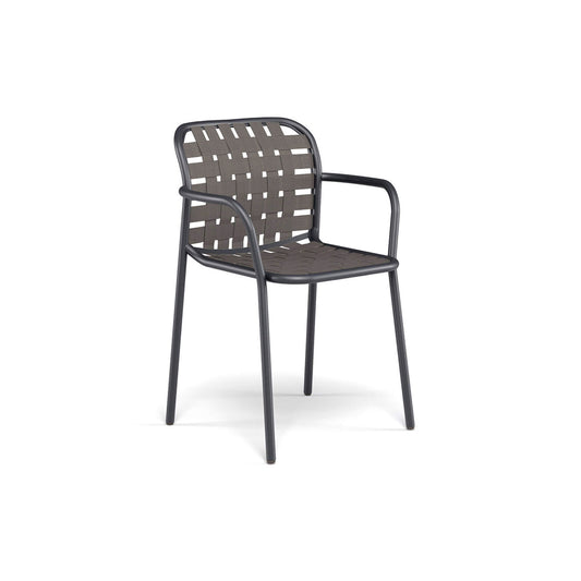 Yard Armchair 58x55 cm - Black | Grey Black