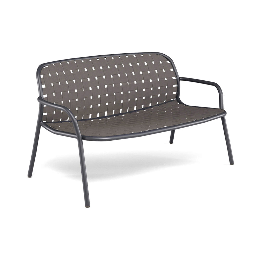 Yard 2-Seater Sofa - Black|Grey black