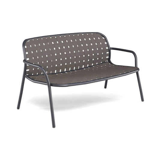 Yard 2-Seater Sofa - Black|Grey black
