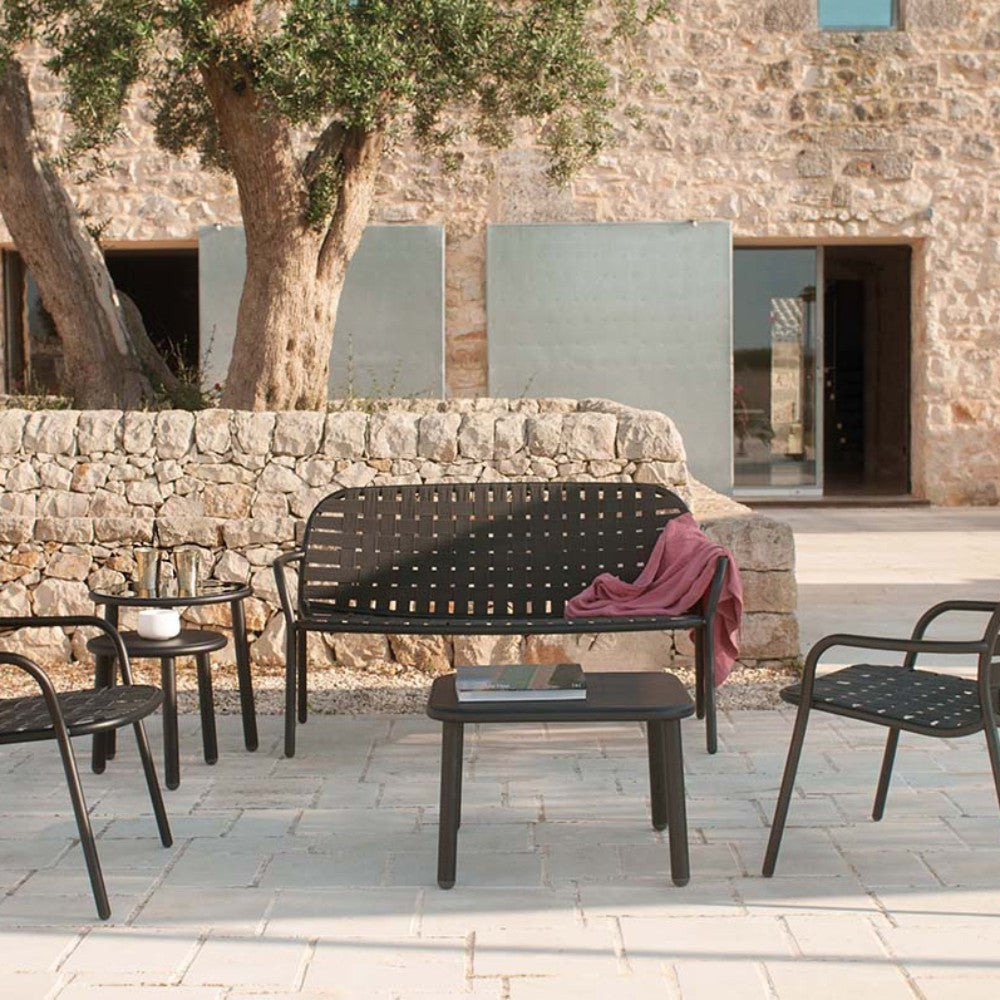 Yard 2-Seater Sofa - Black|Grey black