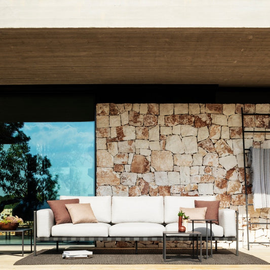 Natal Alu 3-Seater Sofa - Wengé