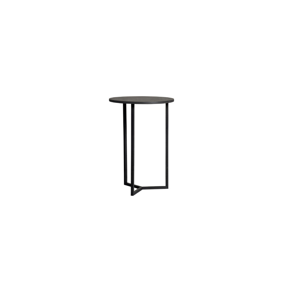 Natal Alu X Round Side Table - Wengé