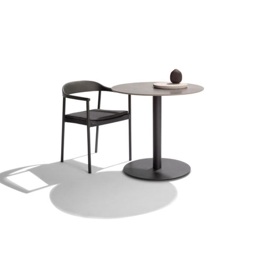 T-Table Diam. 80 cm - Wengé|Sabbia