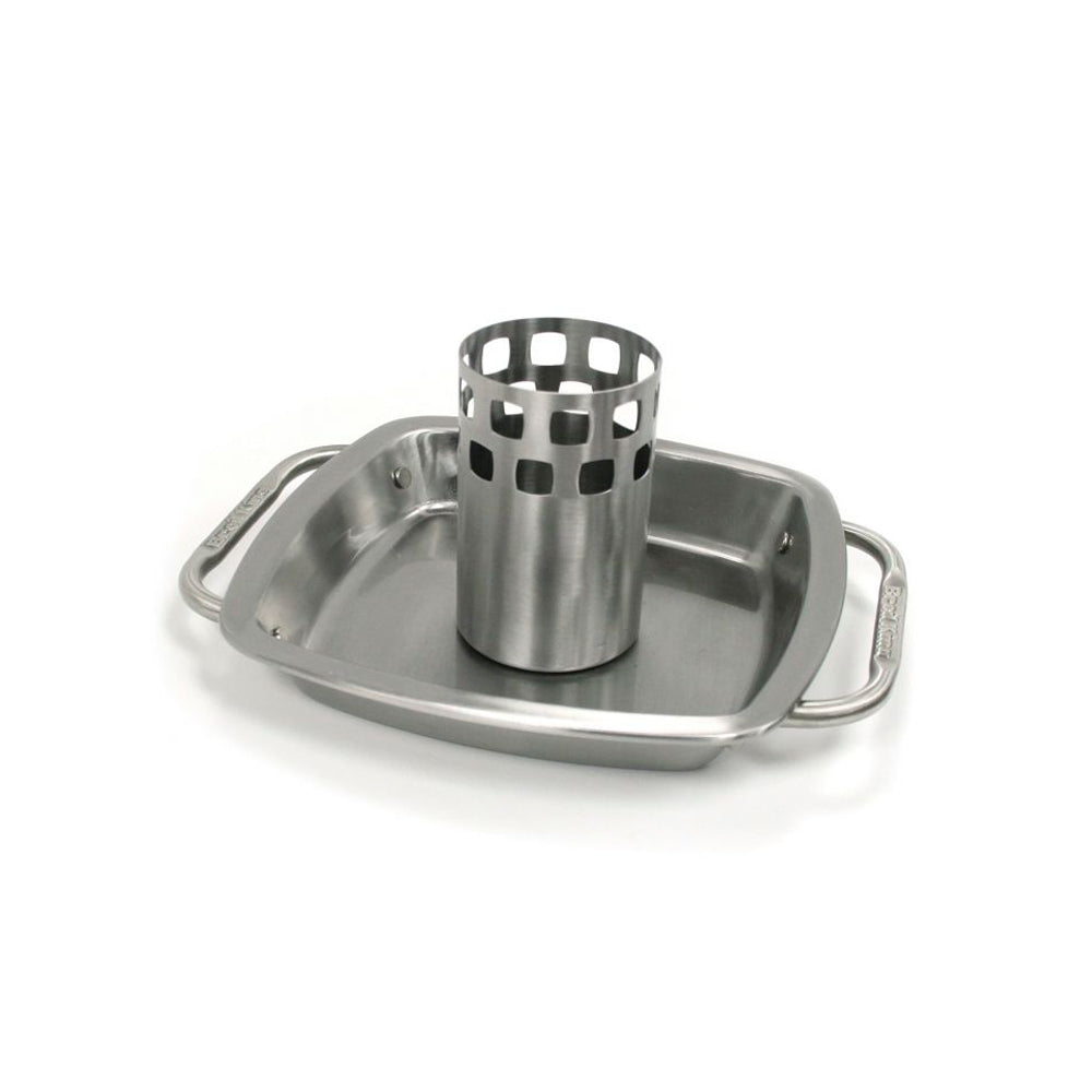 Stainless Steel Chicken Roaster with Pan
