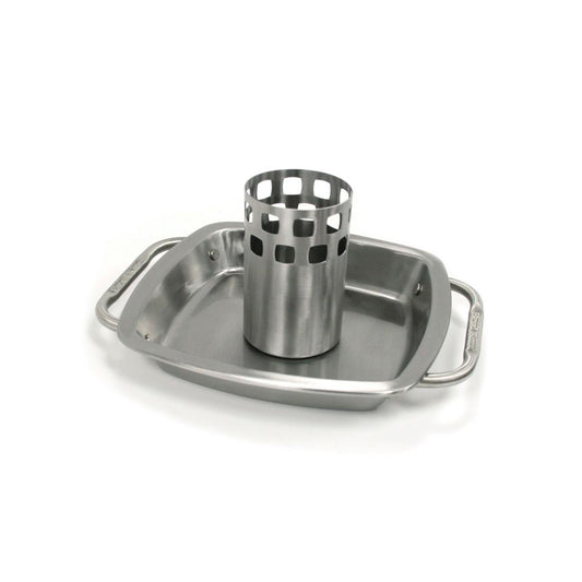 Stainless Steel Chicken Roaster with Pan