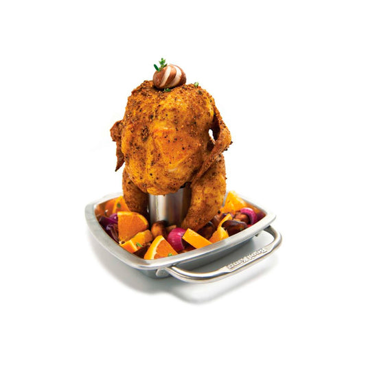 Stainless Steel Chicken Roaster with Pan