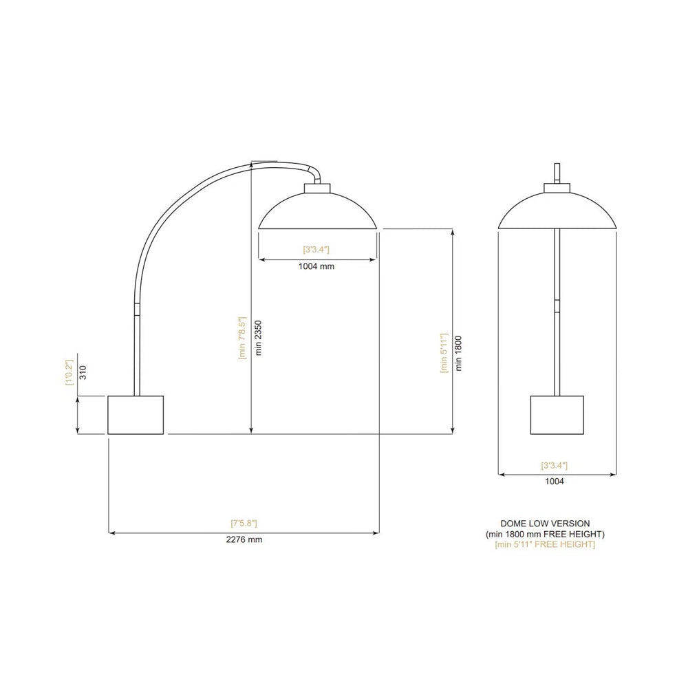 Dome Floorstanding Heater - Snow