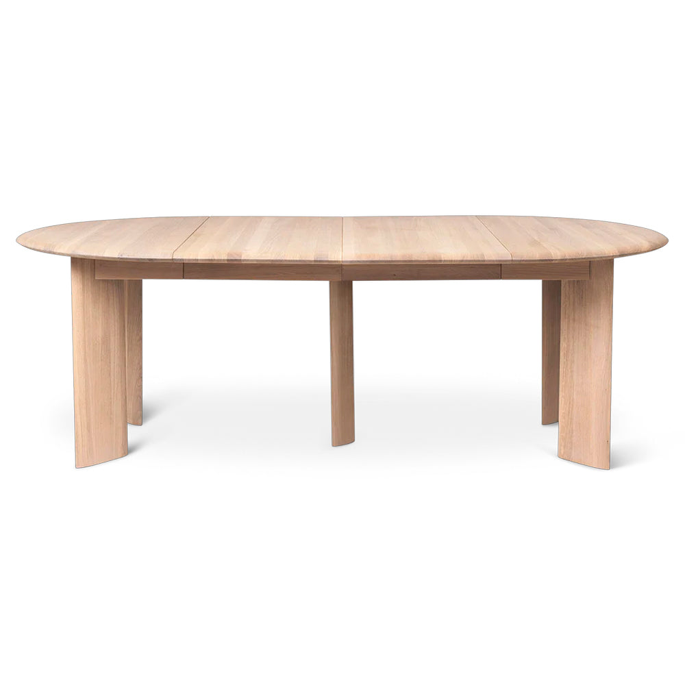 Bevel Table Extendable x2 - White Oiled Oak