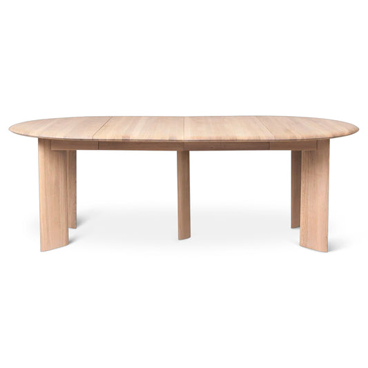 Bevel Table Extendable x2 - White Oiled Oak