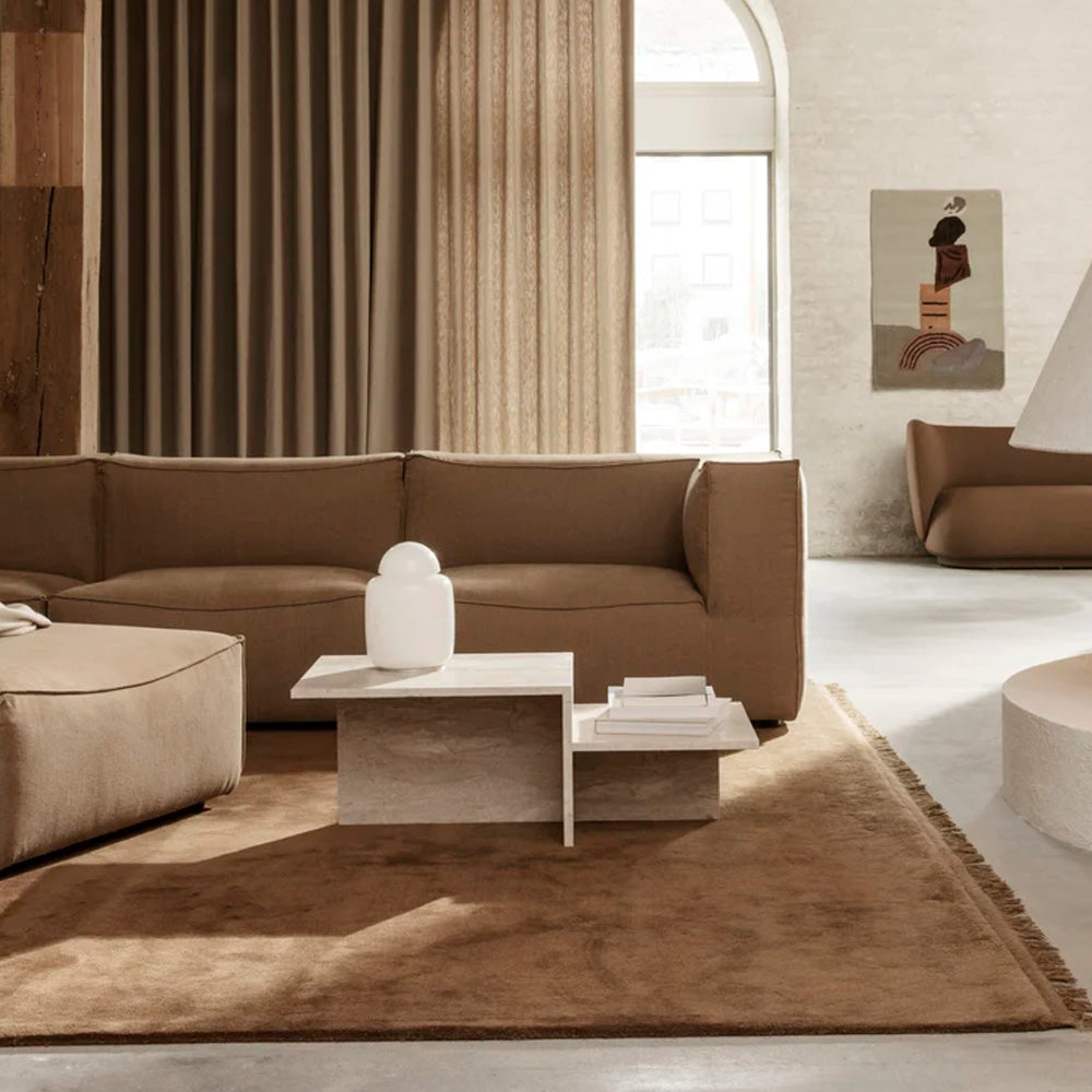 Distinct Coffee Table - Travertine