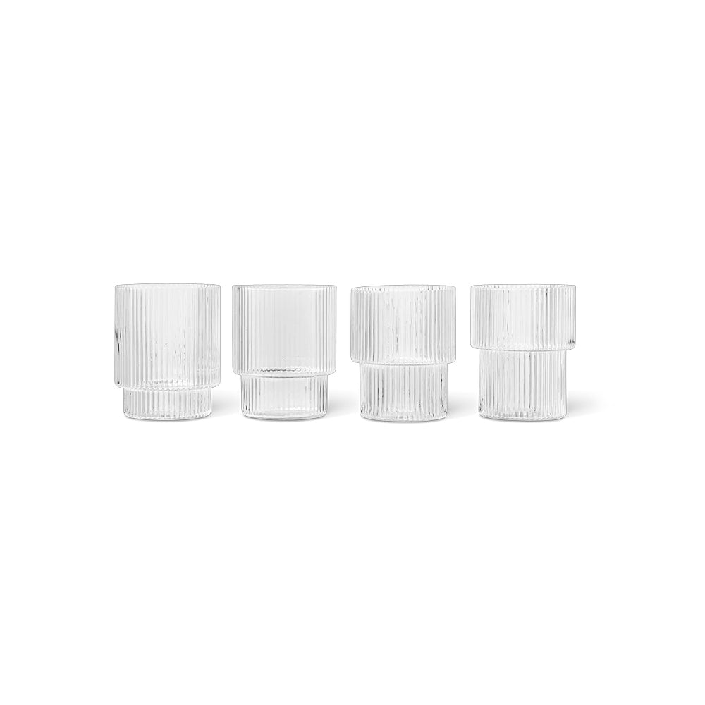 Ripple Glasses Set of 4 - Clear